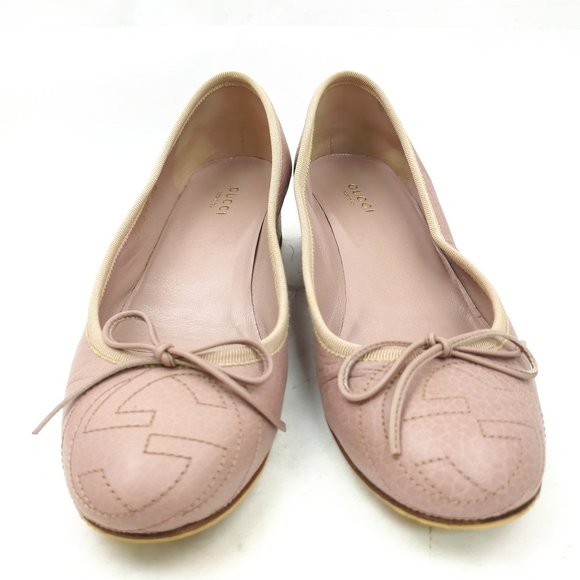 Gucci Shoes - 100% Authentic Gucci GG Pumps Women Pinks Leather Shoes